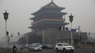 Smog i Beijing i december 2015.