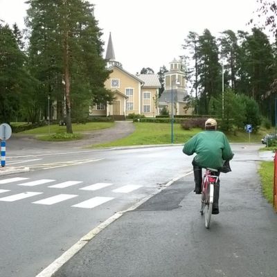 Näkymä Tuusniemen kirkonkylältä