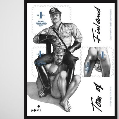 Tom of Finland -postimerkkiarkki.