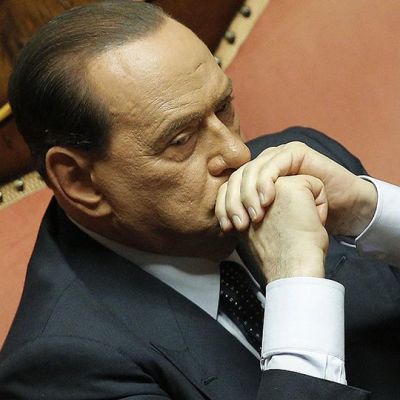 Silvio Berlusconi Italian senaatissa.