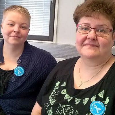 Pohjanmaan syömishäiriöperheet ry:n puheenjohtaja Emilia Jalomäki ja Syömishäiriöliitto-SYLI ry:n puheenjohtaja Eija Salo-Rankila.