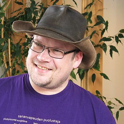 Piraattipuolueen EU-vaaliehdokas Ari Ryynänen