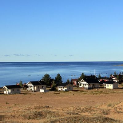 Mökkejä Kalajoen Hiekkasärkillä.