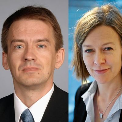 Vasemmalta kirjeenvaihtajat Kerstin Kronvall, Mika Mäkeläinen ja Hannele Muilu.