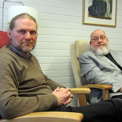 Kirkkoherra Jouni Sirviä ja seurakuntapastori Martti T. Nykänen