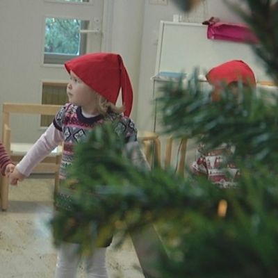Joulu, Rauma, Pyynpään päiväkoti, lapsia