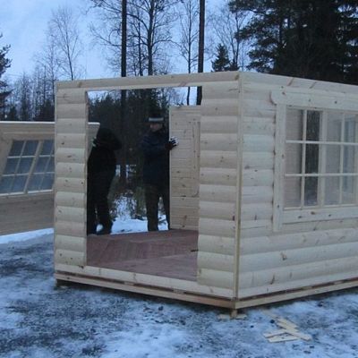 Huvimajaa rakennetaan Keminmaassa