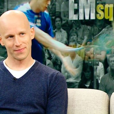 Vieraana squashin Euroopan mestari Olli Tuominen.