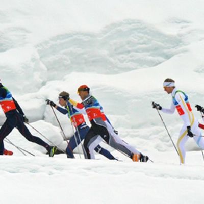 Yleiskuvaa hiihdosta