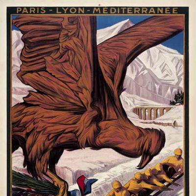 Chamonix 1924 kisojen juliste