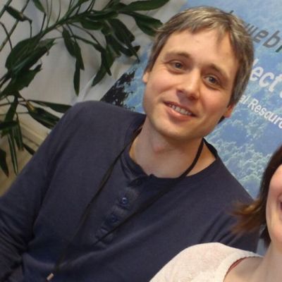 Martin ja Katja Gunia työpaikallaan joensuulaisessa ICT-firmassa.