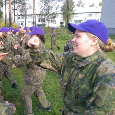 Valmiusharjoituksessa koulutettiin mm. katuturvallisuutta.