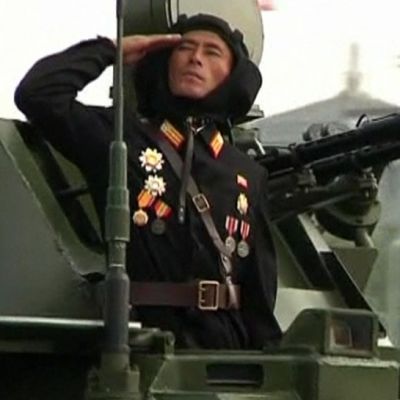 En nordkoreansk soldat i en parad som ordnades i höstas