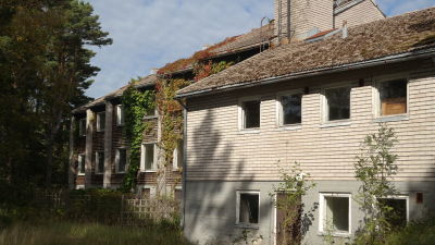 Ett gammalt radhus på Örö
