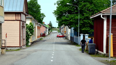 Gatuvy i Kristinestad
