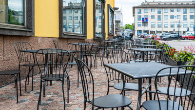 tom restaurangterrass i Borgå