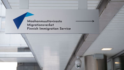 Maahanmuuttovirasto Helsingissä. 3.2.2021.