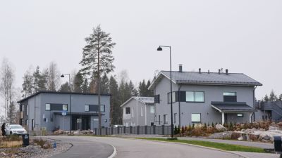 Småhus på området Nickby gård