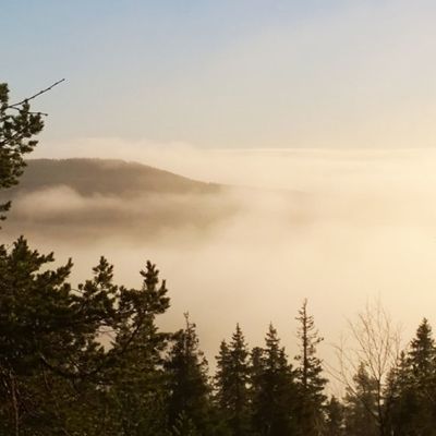 Näkymä Iso-Syötteelta Pikku-Syötteen suuntaan 24.10.2015.