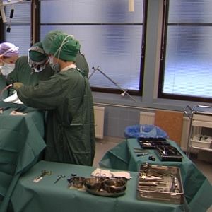 En operation vid ett sjukhus