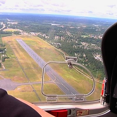 Ilmakuvassa Lappeenrannan lentokenttä