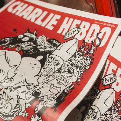 Charlie Hebdo -lehden kansi.