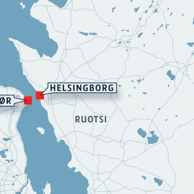 Tanskan ja Ruotsin kartta