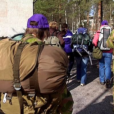 Naisia Wilma-harjoituksessa Lappeenrannassa.