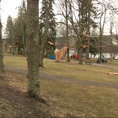 Aulangon kiipeilypuisto on tarkoitus avata toukokuussa.
