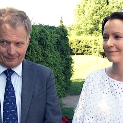 Sauli Niinistö ja Jenni Haukio
