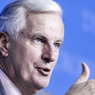 EU:n sisämarkkinakomissaari Michel Barnier.