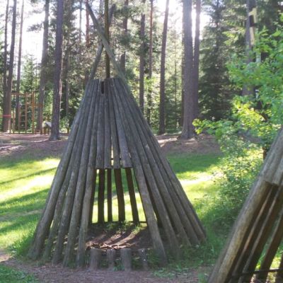 Intiaanipuisto Porissa.