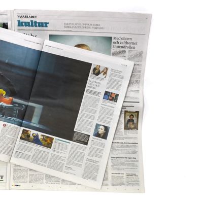 Vasabladet broadsheet- ja tabloid-koossa.