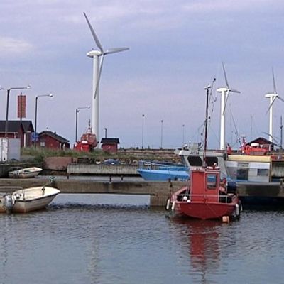 Marjaniemen kalasatama Hailuodossa.
