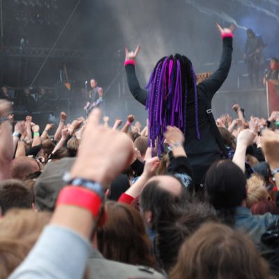 Provinssirock-yleisöä