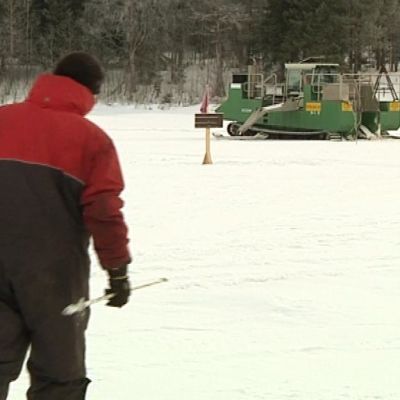 Jäänsahausta Simojoella