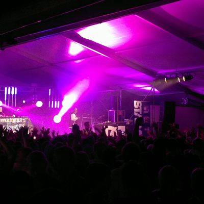 Näkymä Blockfestin lavalle