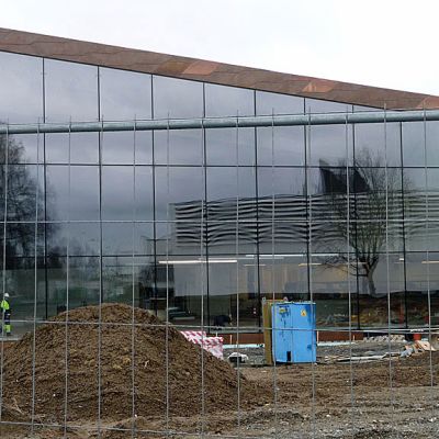 Seinäjoen uuden kirjaston julkisivu on lasinen