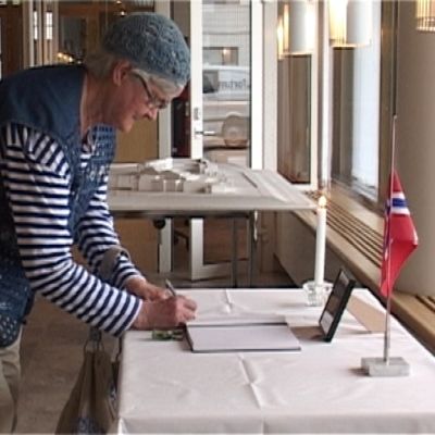 Norjan suruadressi oli Rovaniemen kaupungintalolla.
