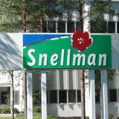 Kuvassa Snellmanin tehdas Pietarsaaressa