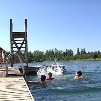 Tanelinlammen laituri Seinäjoella.