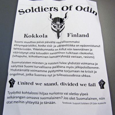 Kuvassa Soldoers of Odinin markkinointikirje