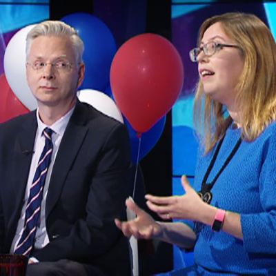 Markku Ruotsila ja Emilia Palonen.