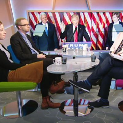 Li Andersson, Simon Elo ja Sofia Vikman.