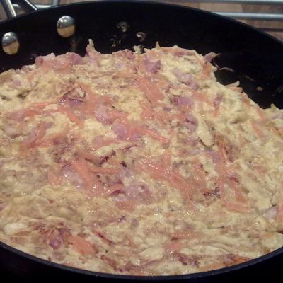 Porkkana värittää munakasta mukavasti