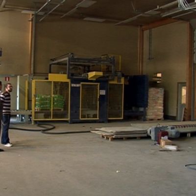 CT-Laastit Oy:n entisen Varkauden tehtaan sisätilat.