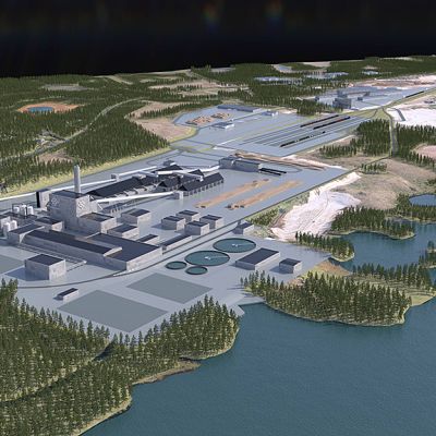 Havainnekuva Kemijärven Boreal Bioref -biojalostamosta