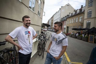 Fotbollsfans i Köpenhamn