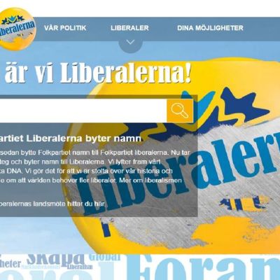 Liberaalien kotisivu.