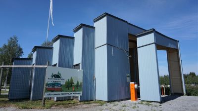 Ingången till ett campingområde.